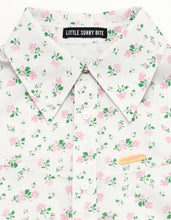 画像をギャラリービューアに読み込む, floral shirts / WHITE