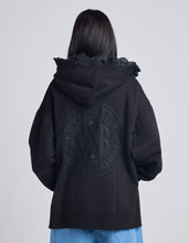 画像をギャラリービューアに読み込む, lacy logo hoodie / BLACK