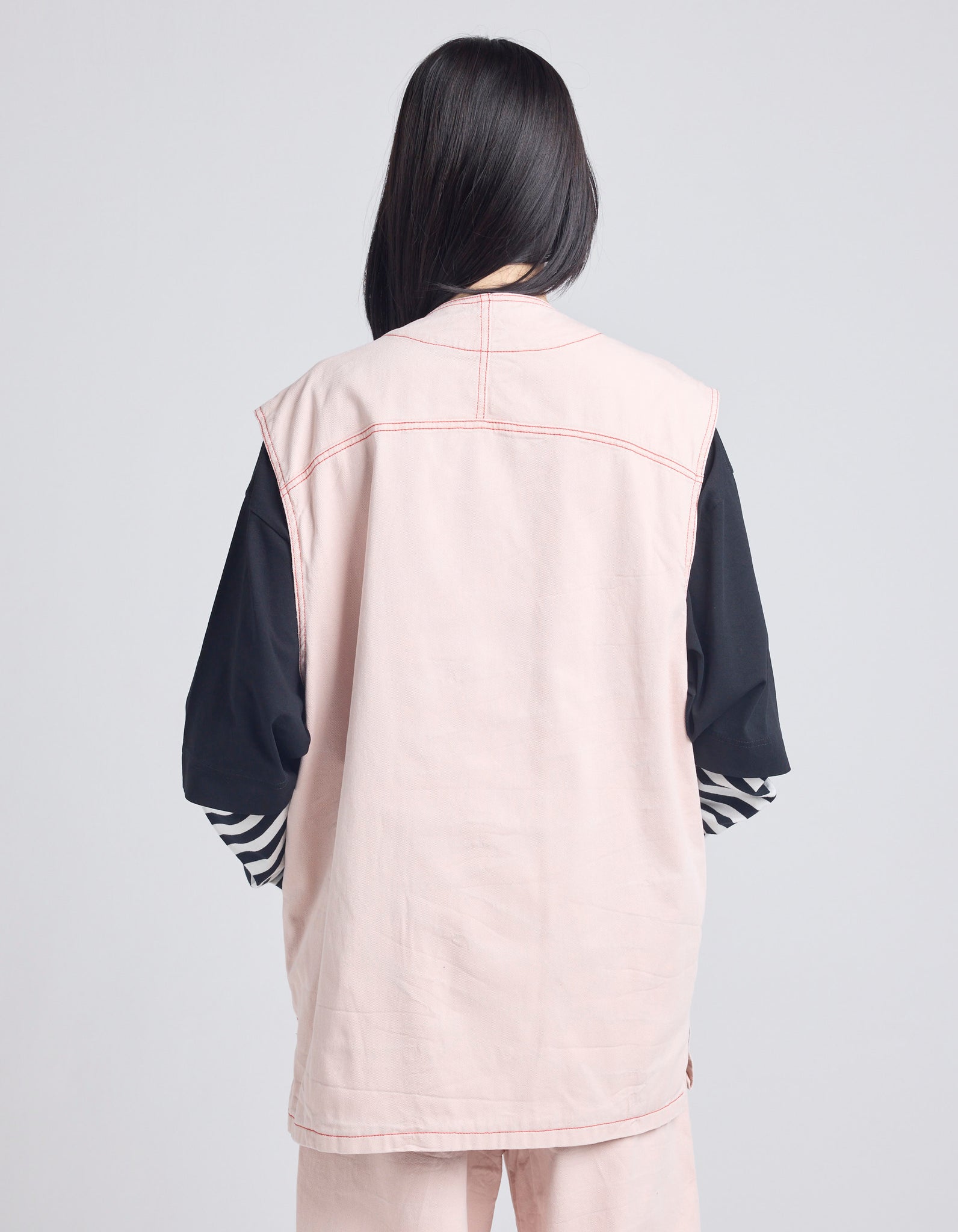 twill vest / PINK