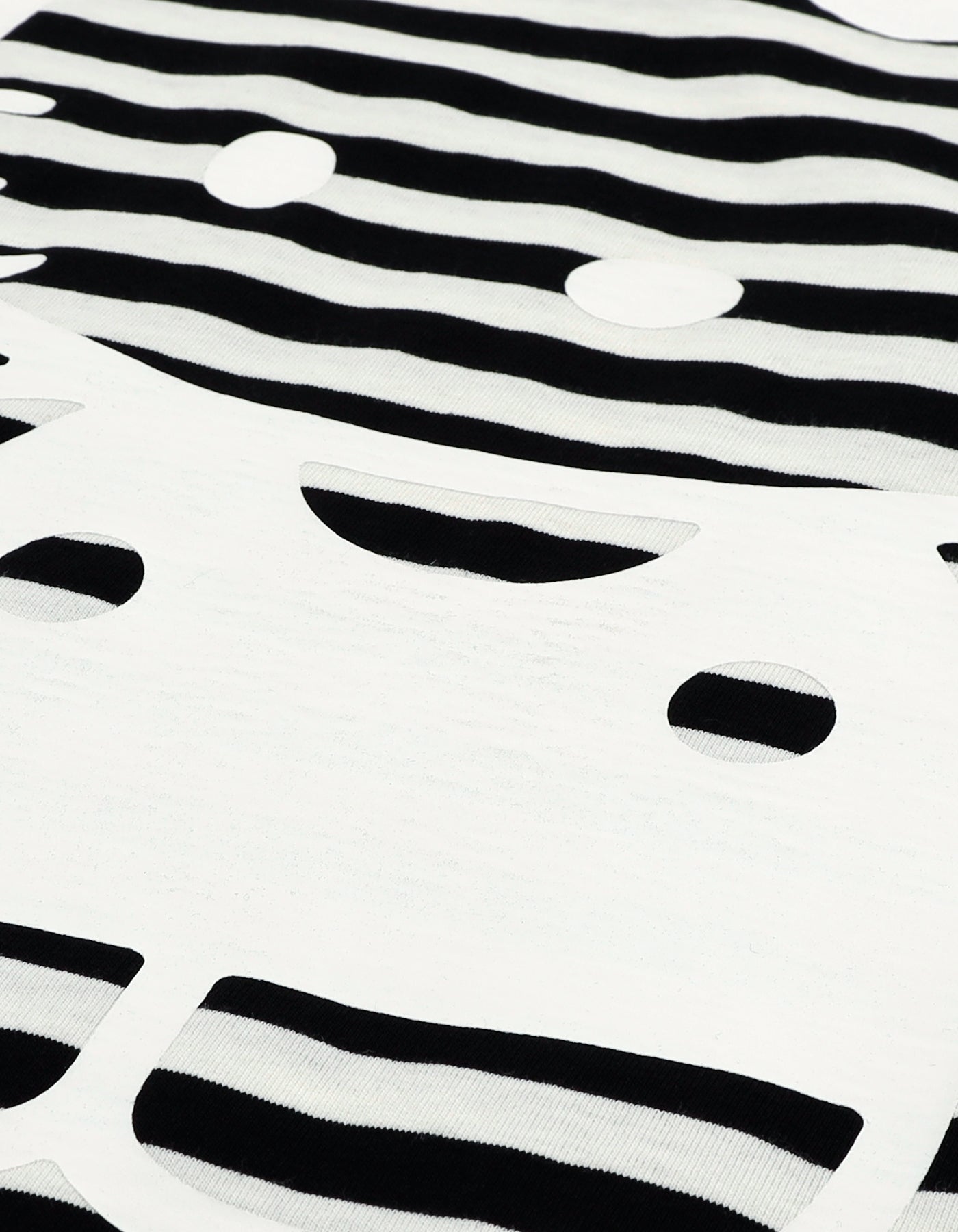 HELLO KITTY x little sunny bite stripe long tee / BLACK BD