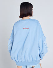 画像をギャラリービューアに読み込む, message big sweat top / BLUE