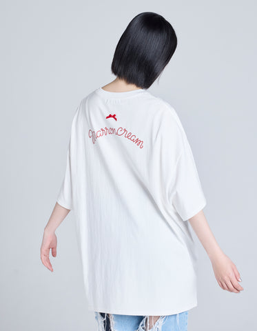 MARRONCREAM x little sunny bite big tee / WHITE