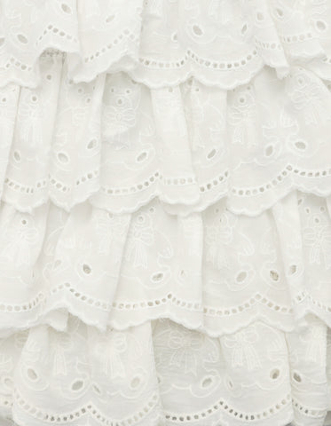 bear lace bag / WHITE