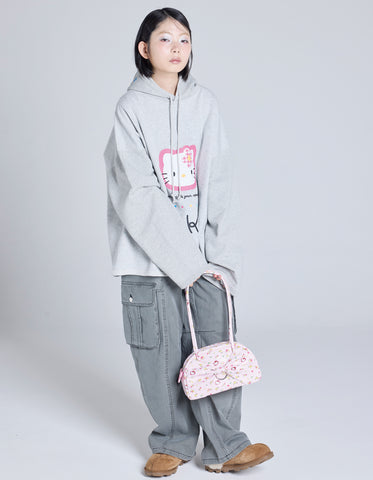 hello kitty x little sunny bite ribbon bag / PINK