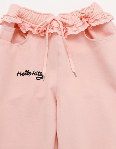 hello kitty x little sunny bite sweat pants / PINK
