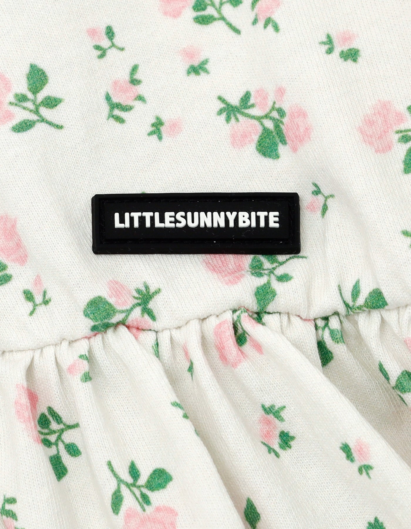 floral bomber mini dress tee / WHITE