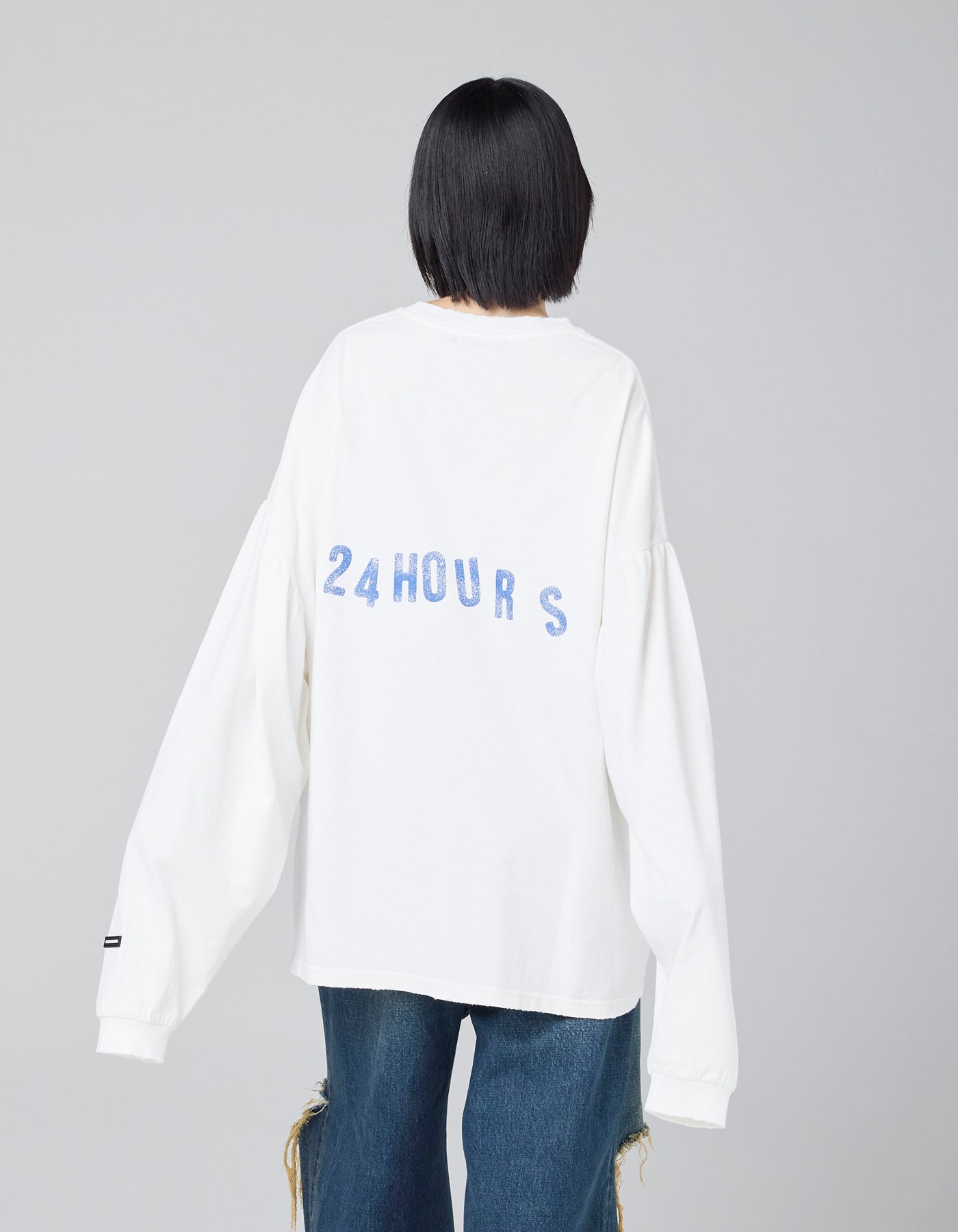 little sunny bite (リトルサニーバイト)animal long tee / WHITE