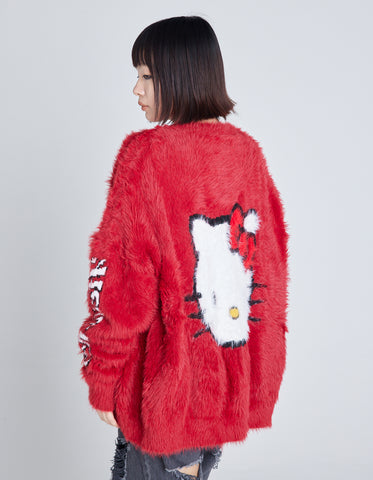 HELLO KITTY x little sunny bite cardigan / RED