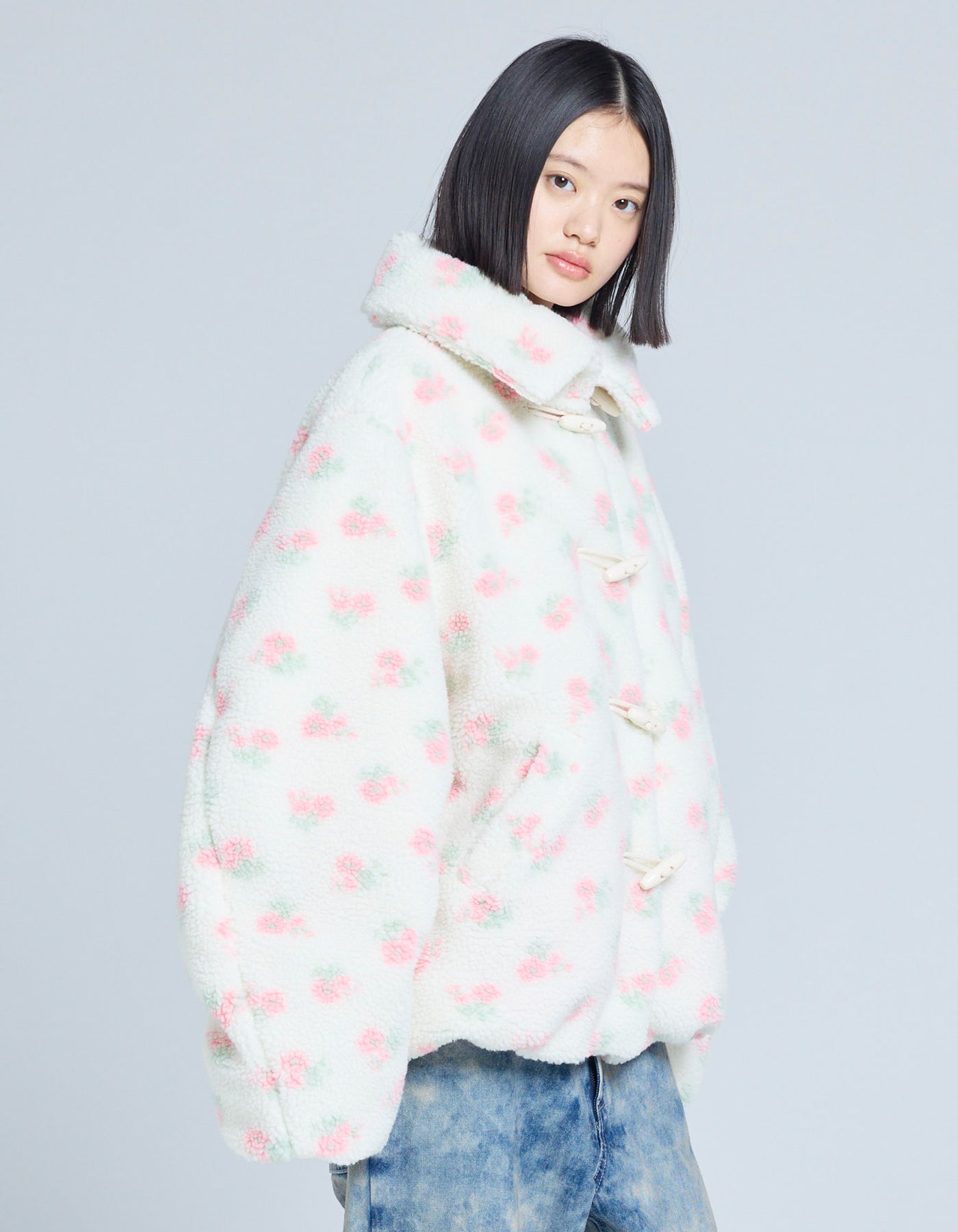 little sunny bite (リトルサニーバイト)boa bomber jacket / FLORAL