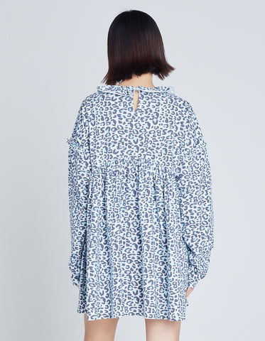 LSB leopard dress / BLUE