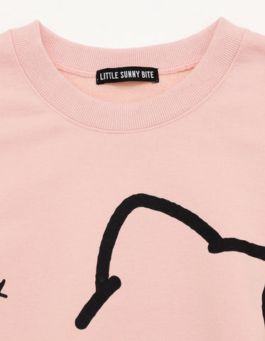 hello kitty x little sunny bite sweat top / PINK