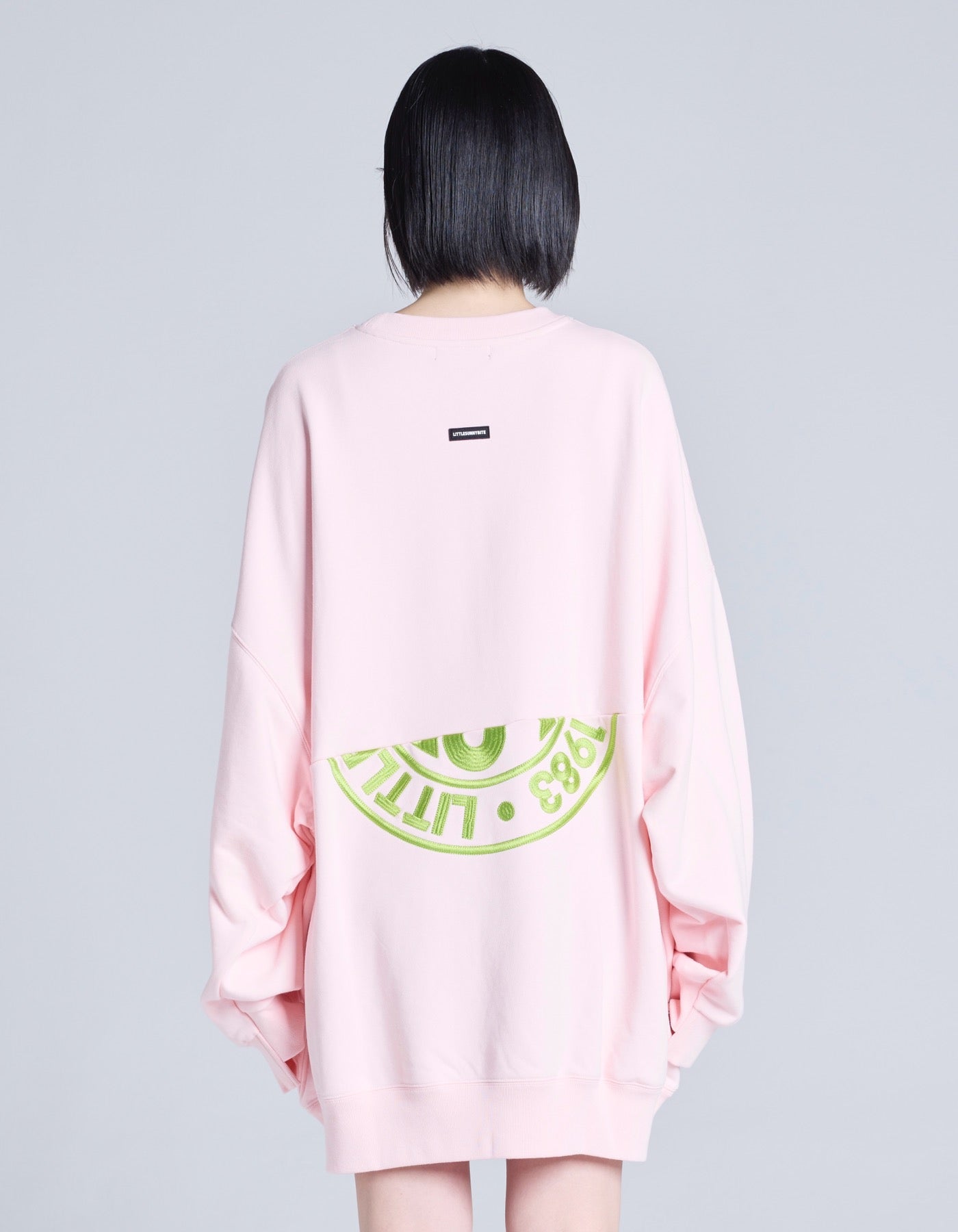 logo sweat top / PINK