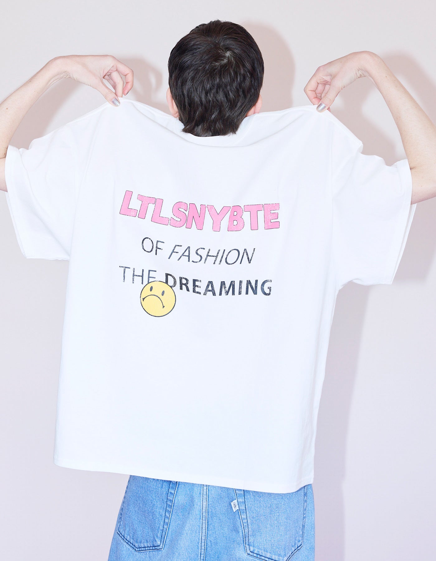 little sunny bite (リトルサニーバイト)logo big tee / WHITE