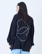 画像をギャラリービューアに読み込む, glitter print long tee / BLACK