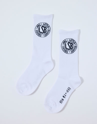 LSB logo socks / WHITE