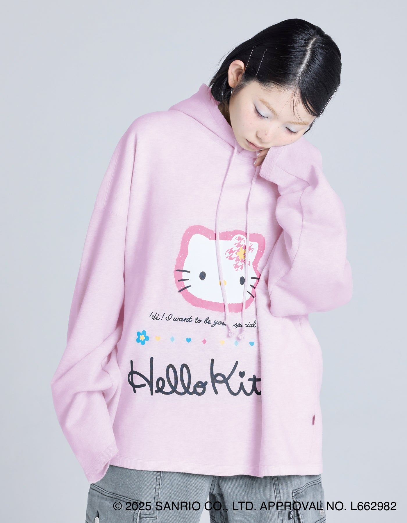 hello kitty x little sunny bite hoodie / PINK
