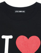 画像をギャラリービューアに読み込む, I love LSB big tee / BLACK