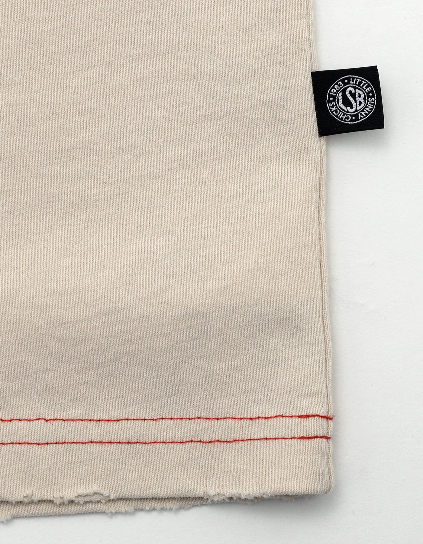 logo big tee / BEIGE