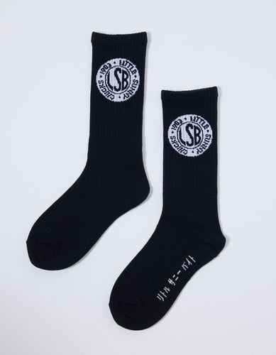LSB logo socks / BLACK
