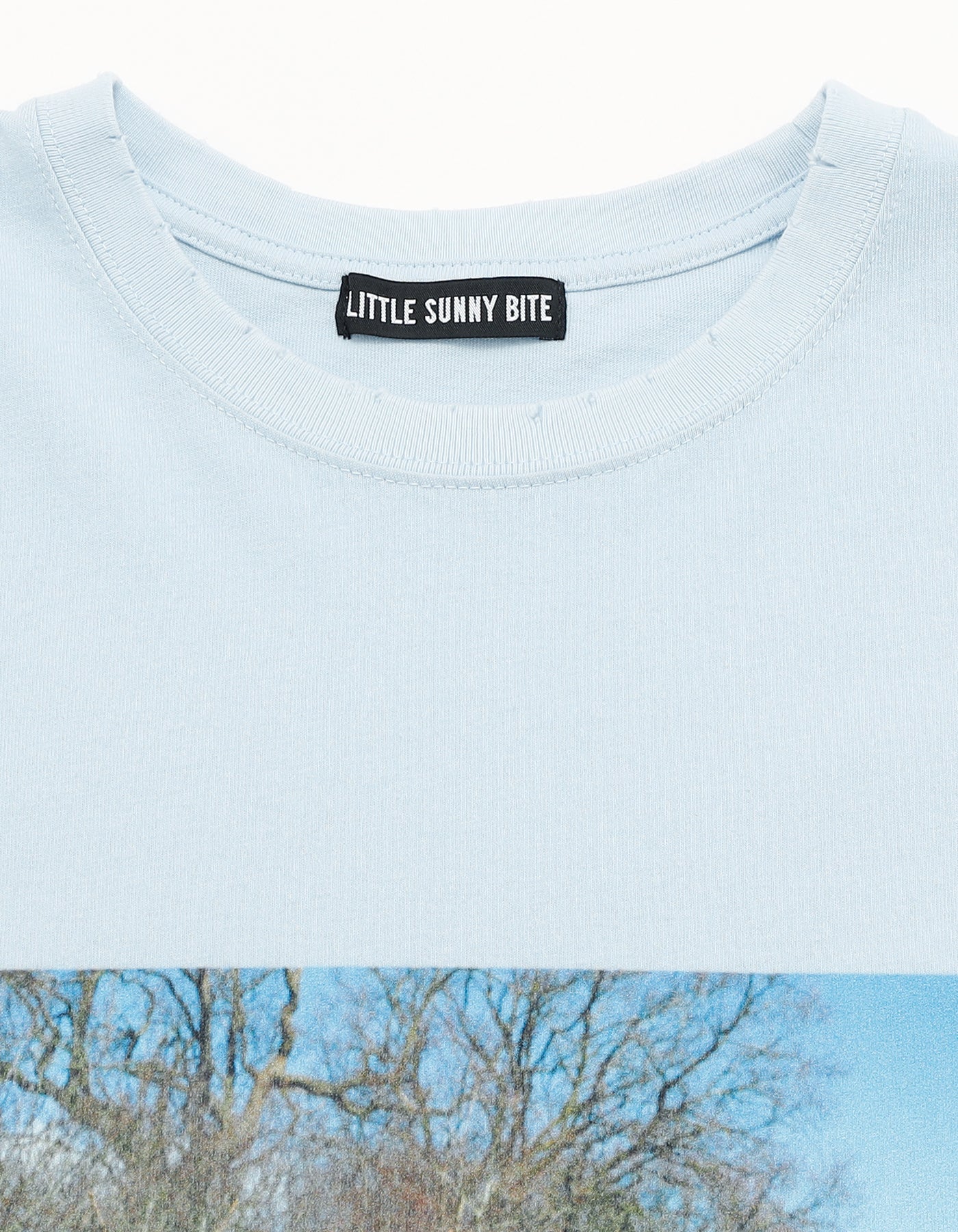 Valerie Phillips x little sunny bite photo long tee / BLUE