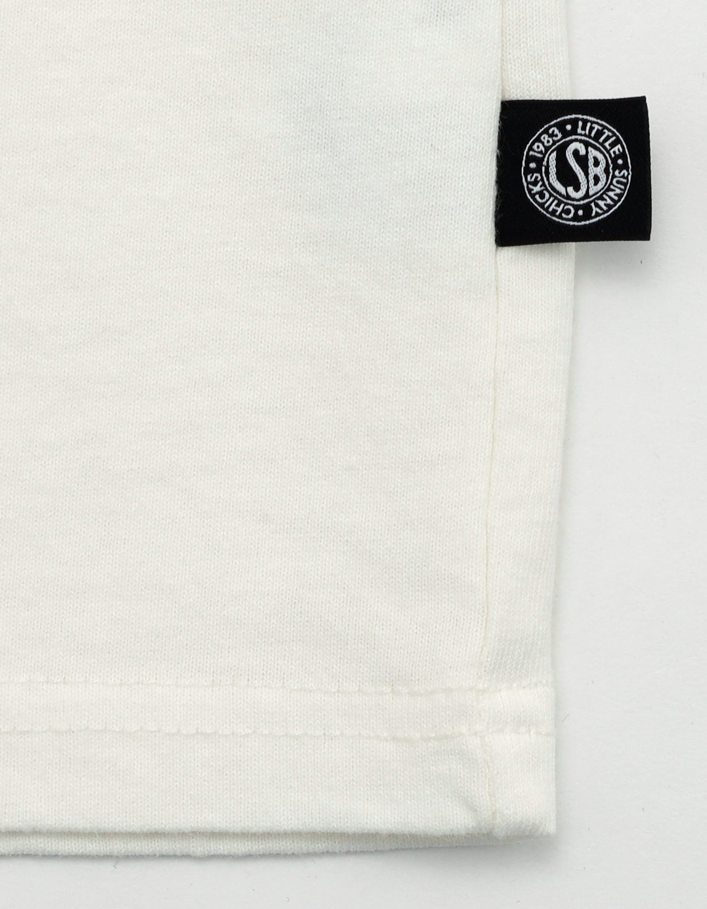 mushroom graphic long tee / WHITE