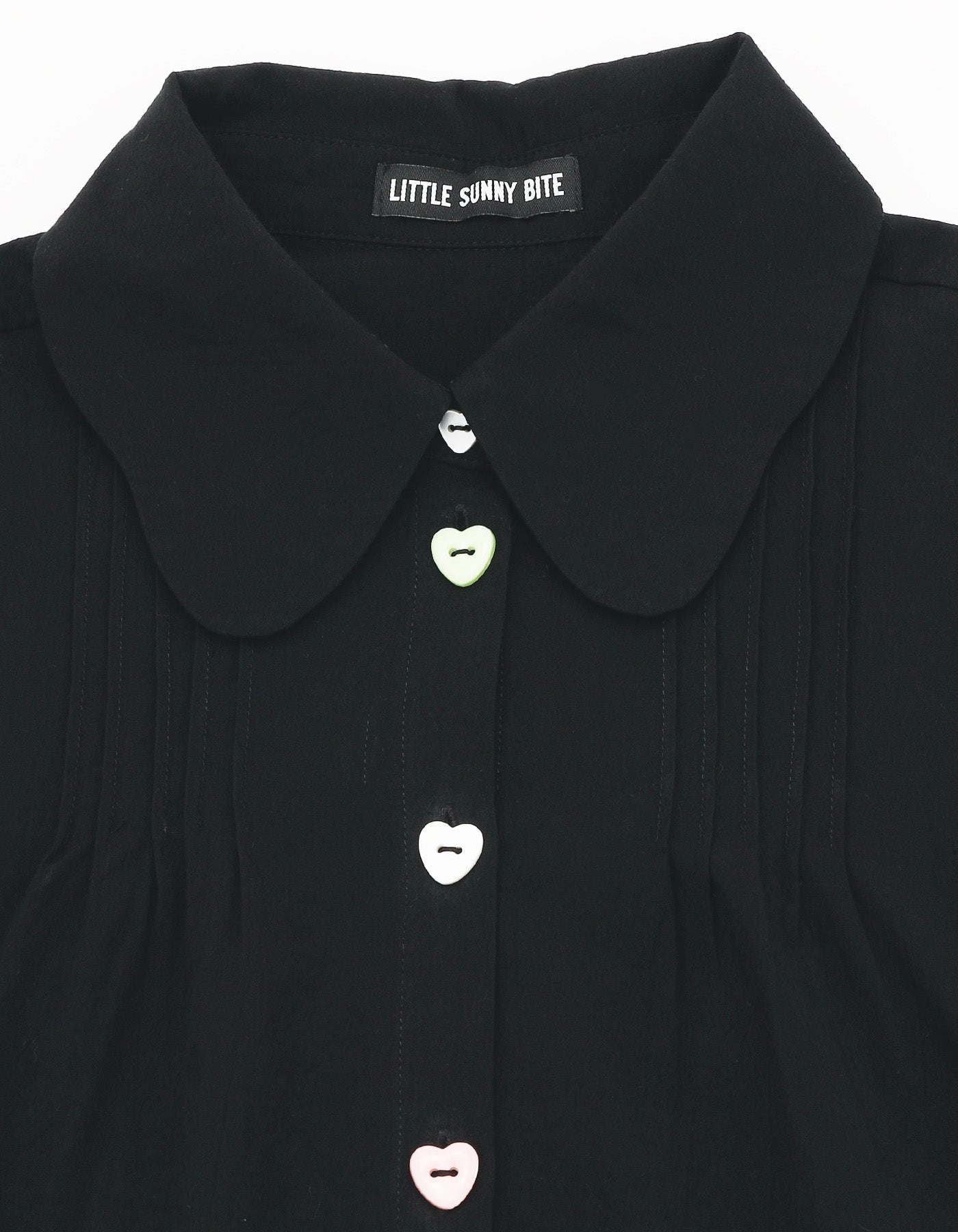 girly blouse / BLACK