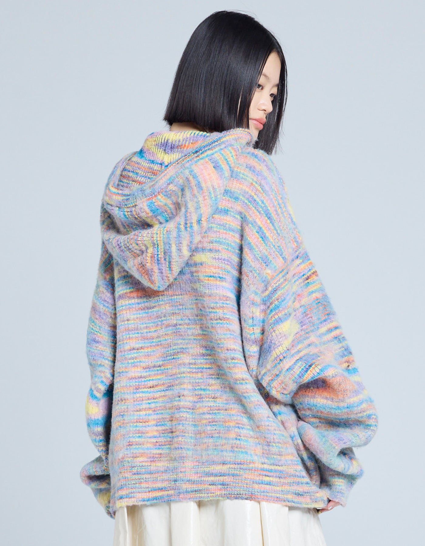 little sunny bite (リトルサニーバイト)gradation knit zip hoodie