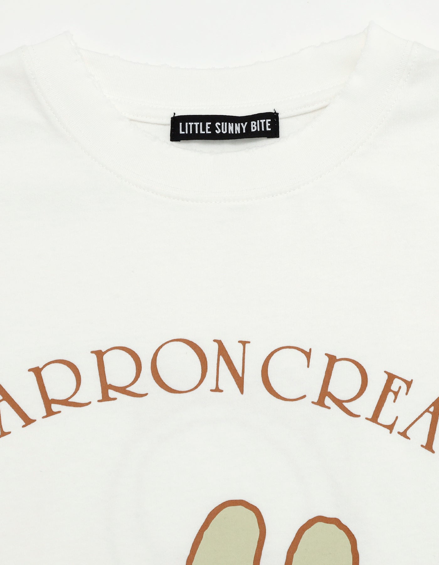 MARRONCREAM x little sunny bite long tee / WHITE