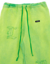 画像をギャラリービューアに読み込む, gradation sweat pants / GREEN