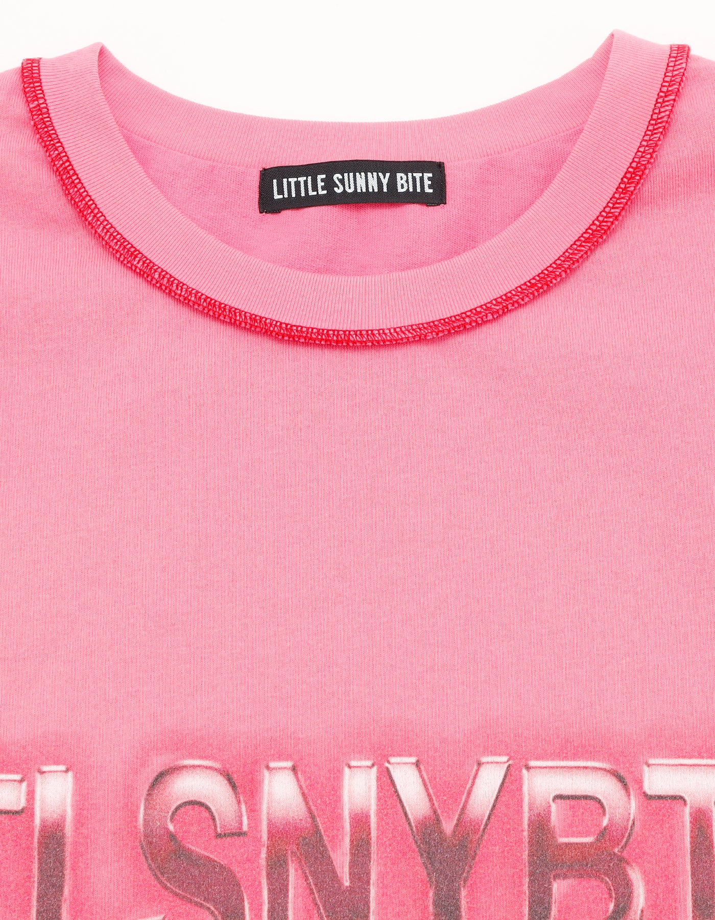 little sunny bite (リトルサニーバイト)logo big tee / PINK – little