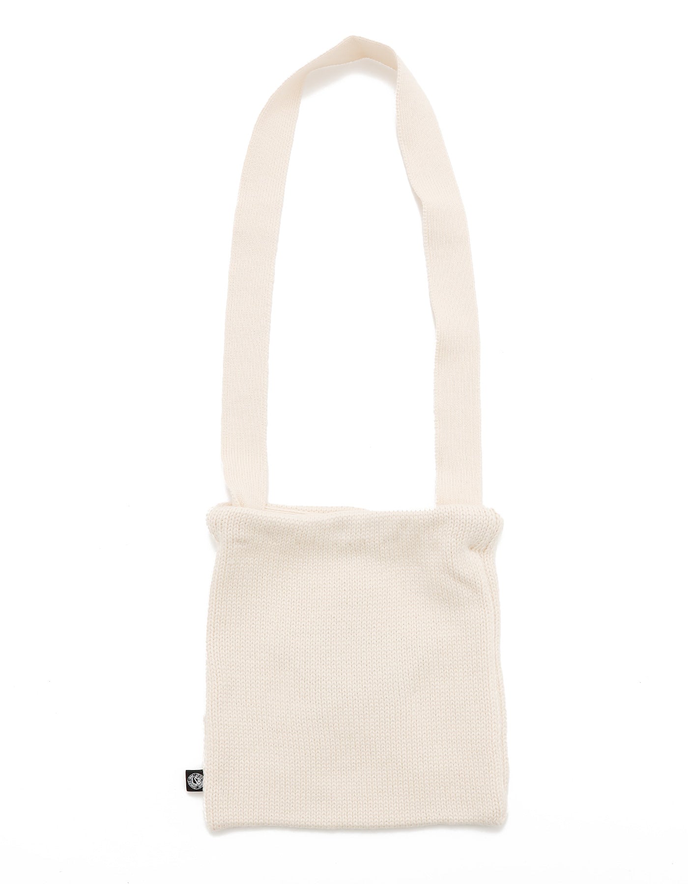 star knitting shoulder bag / WHITE