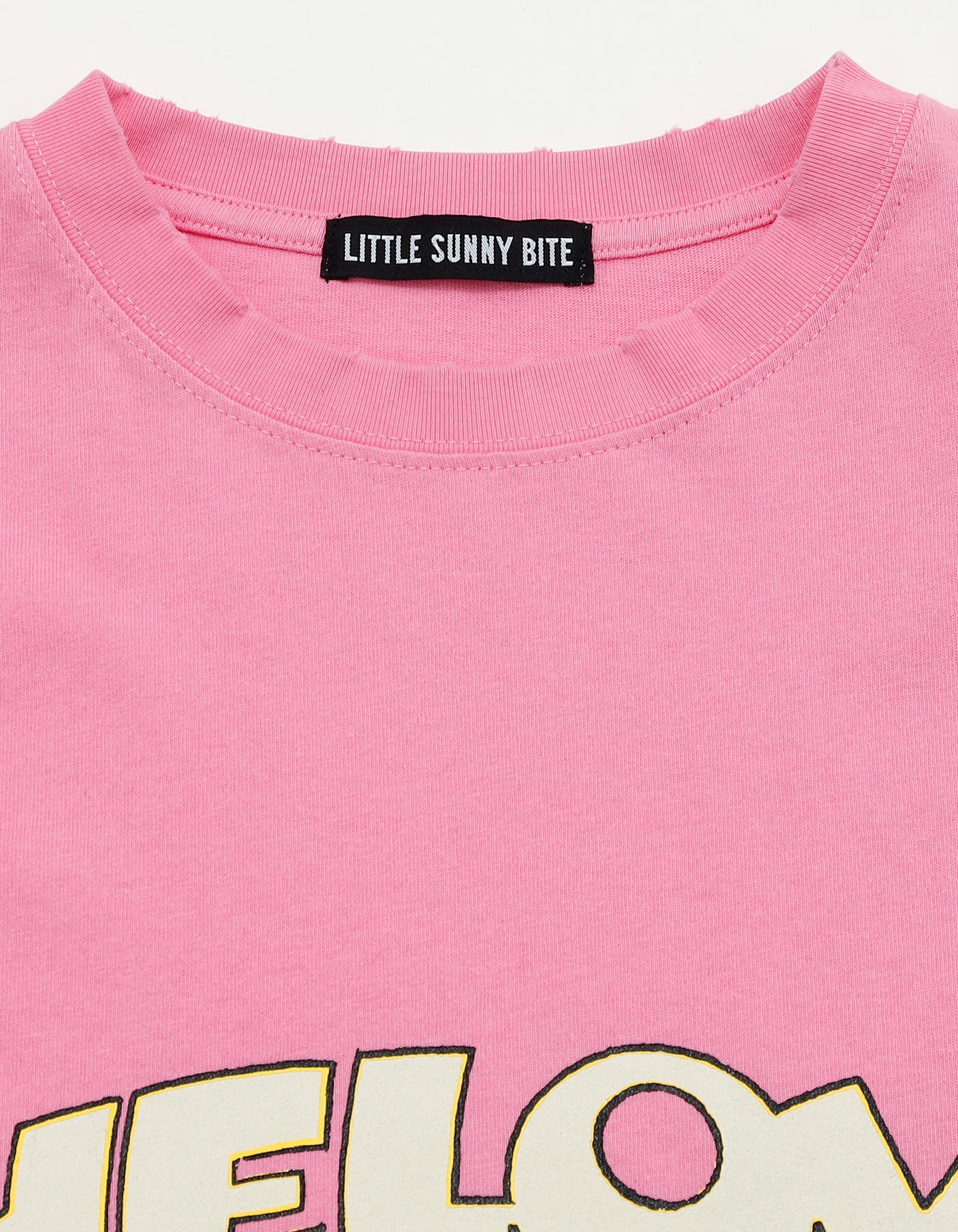 fake layered long tee / PINK