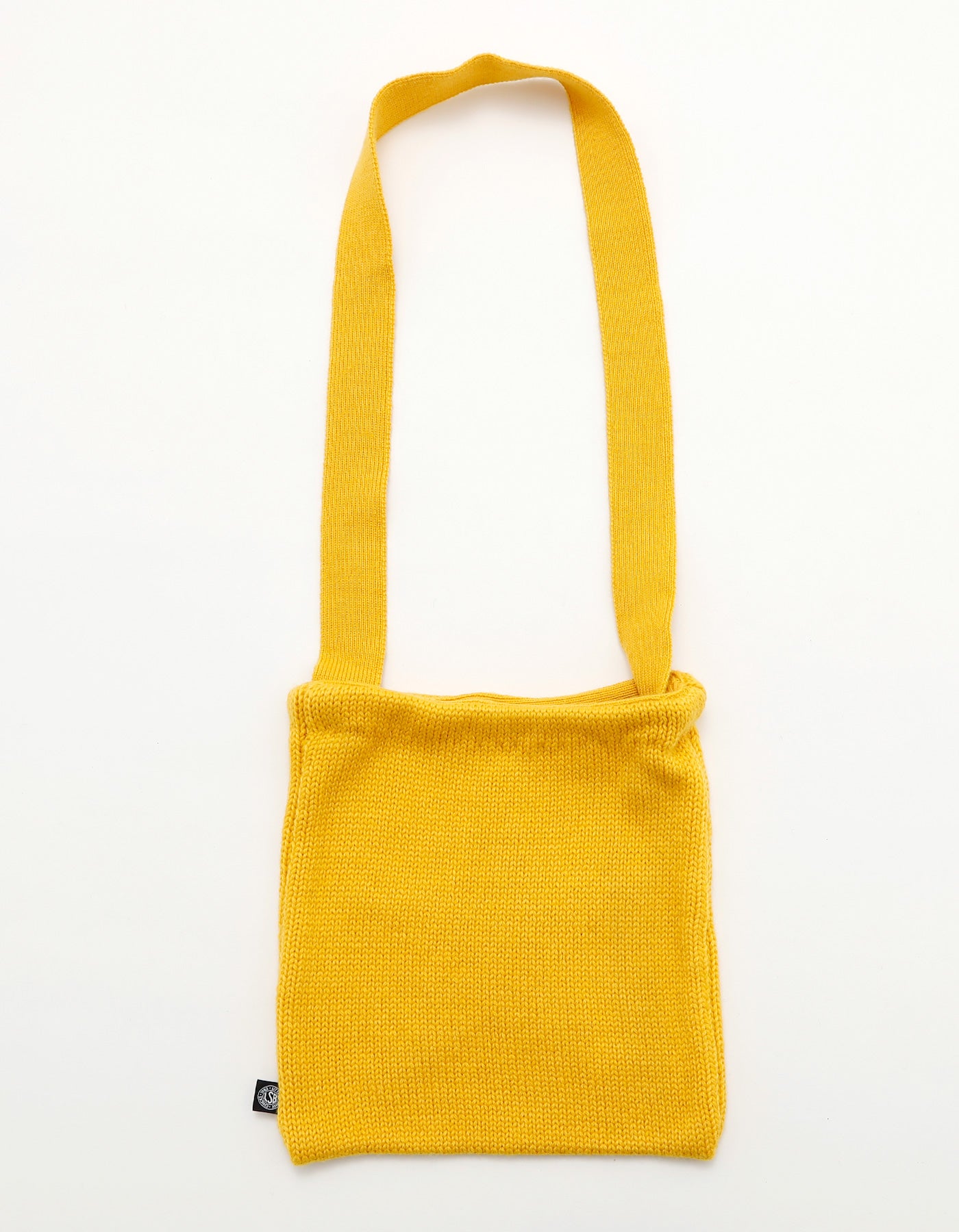 star knitting shoulder bag / YELLOW