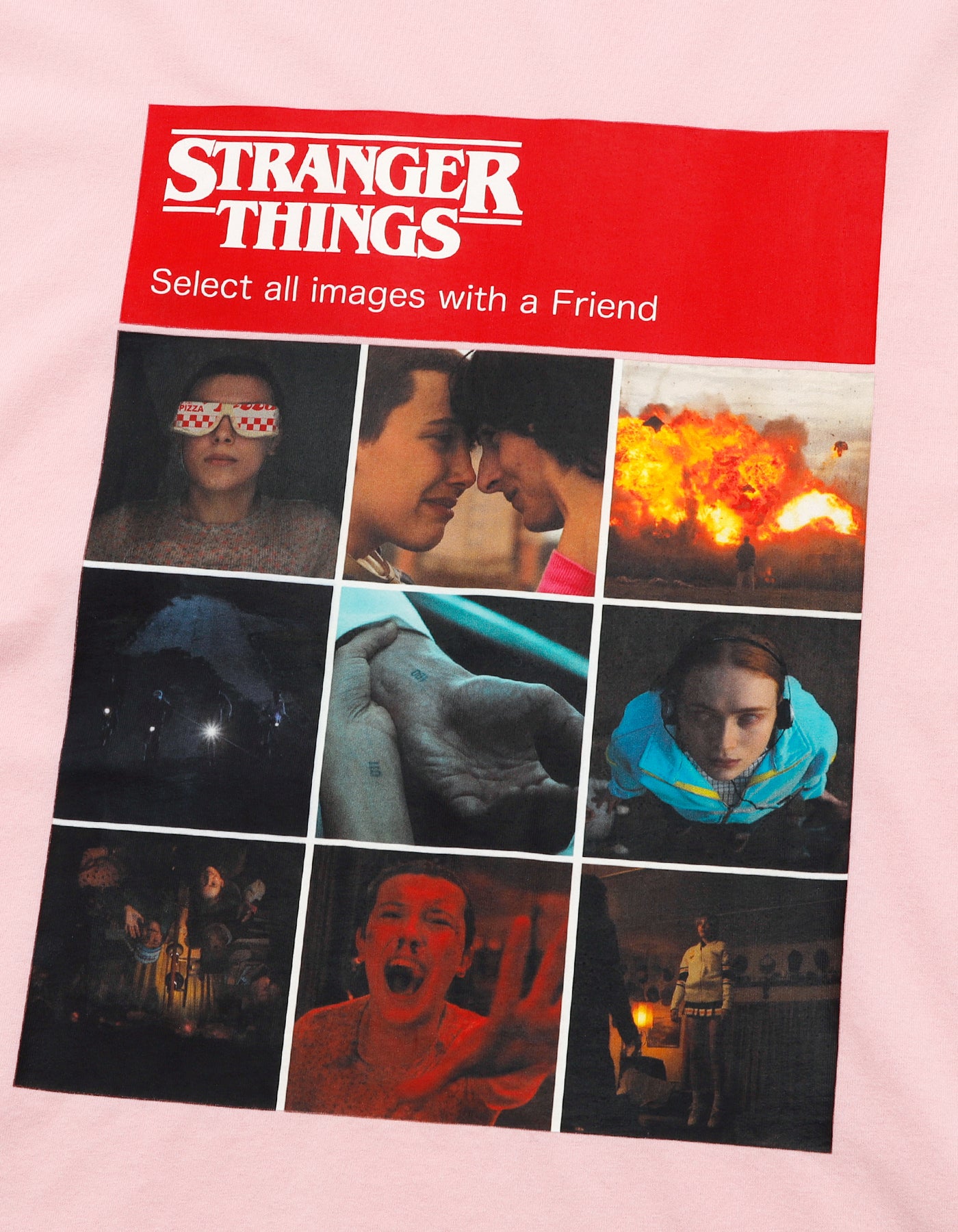 【PRE-ORDER】stranger things x little sunny bite click verify long tee / PINK
