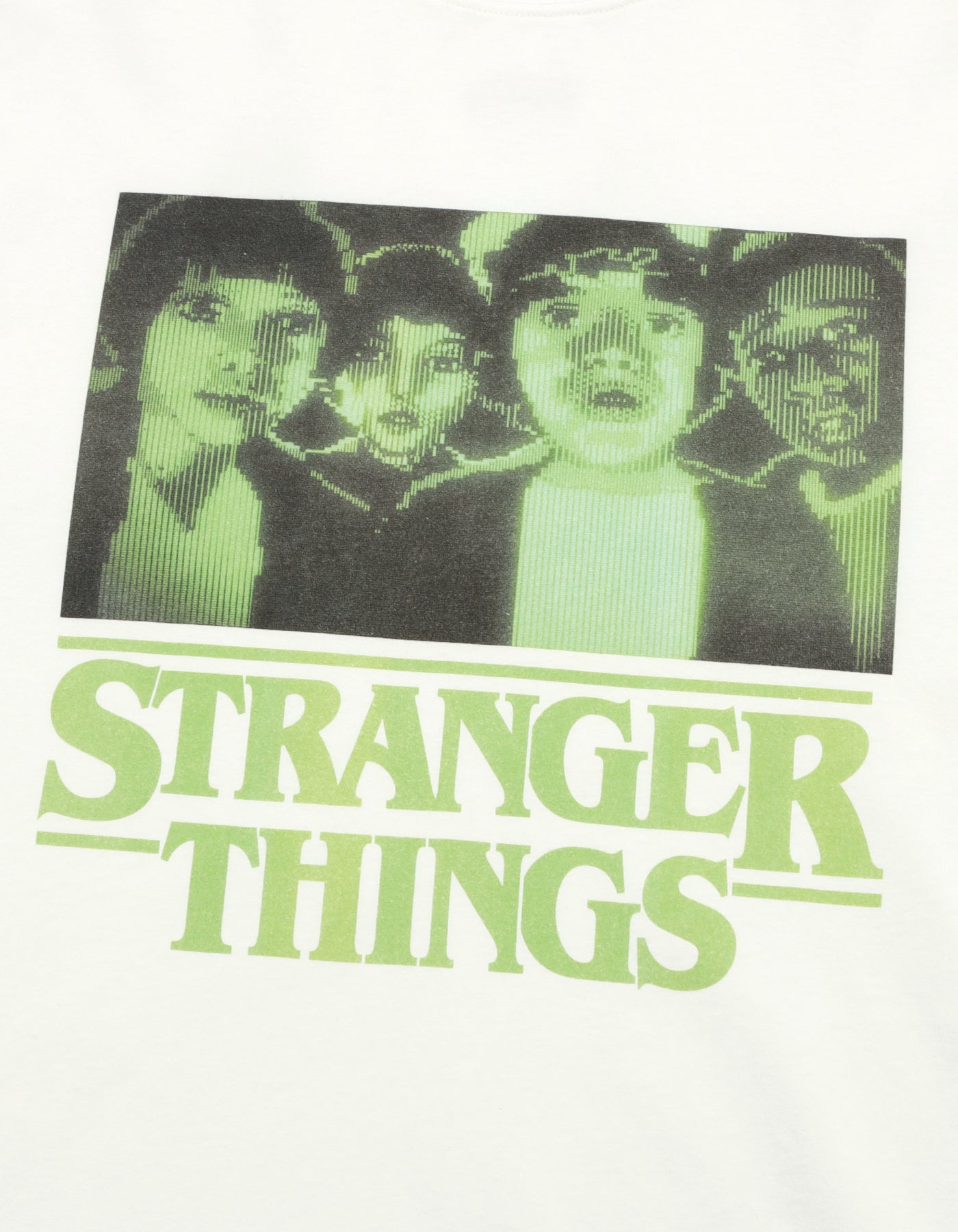 【PRE-ORDER】stranger things x little sunny bite graphic fake layered long tee / WHITE