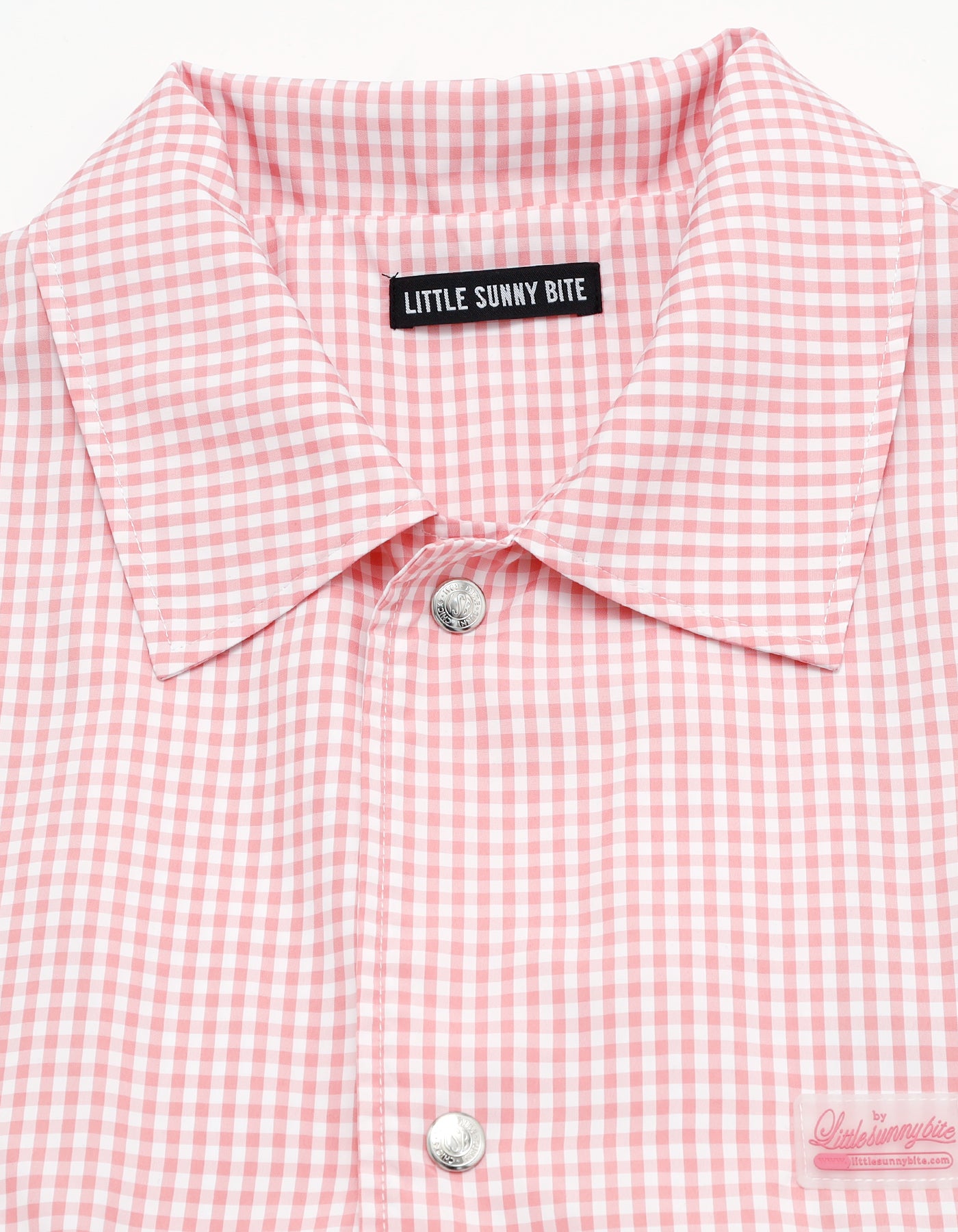 little sunny bite (リトルサニーバイト) checker long jacket / PINK