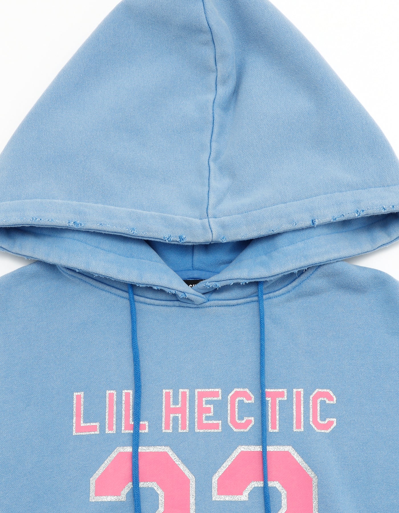 fake layered hoodie / BLUE