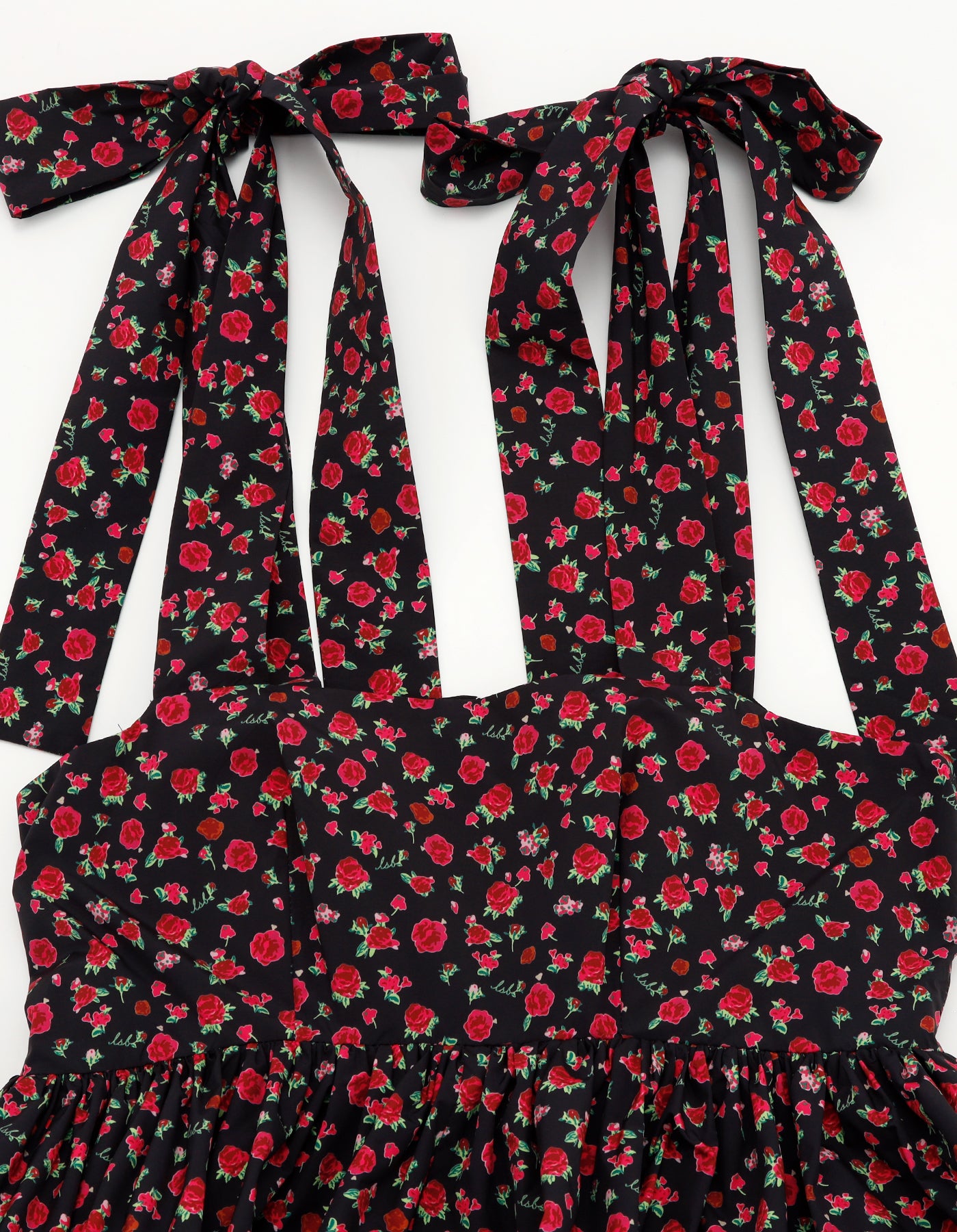 little sunny bite rose tiered dress / BLACK – little sunny bite