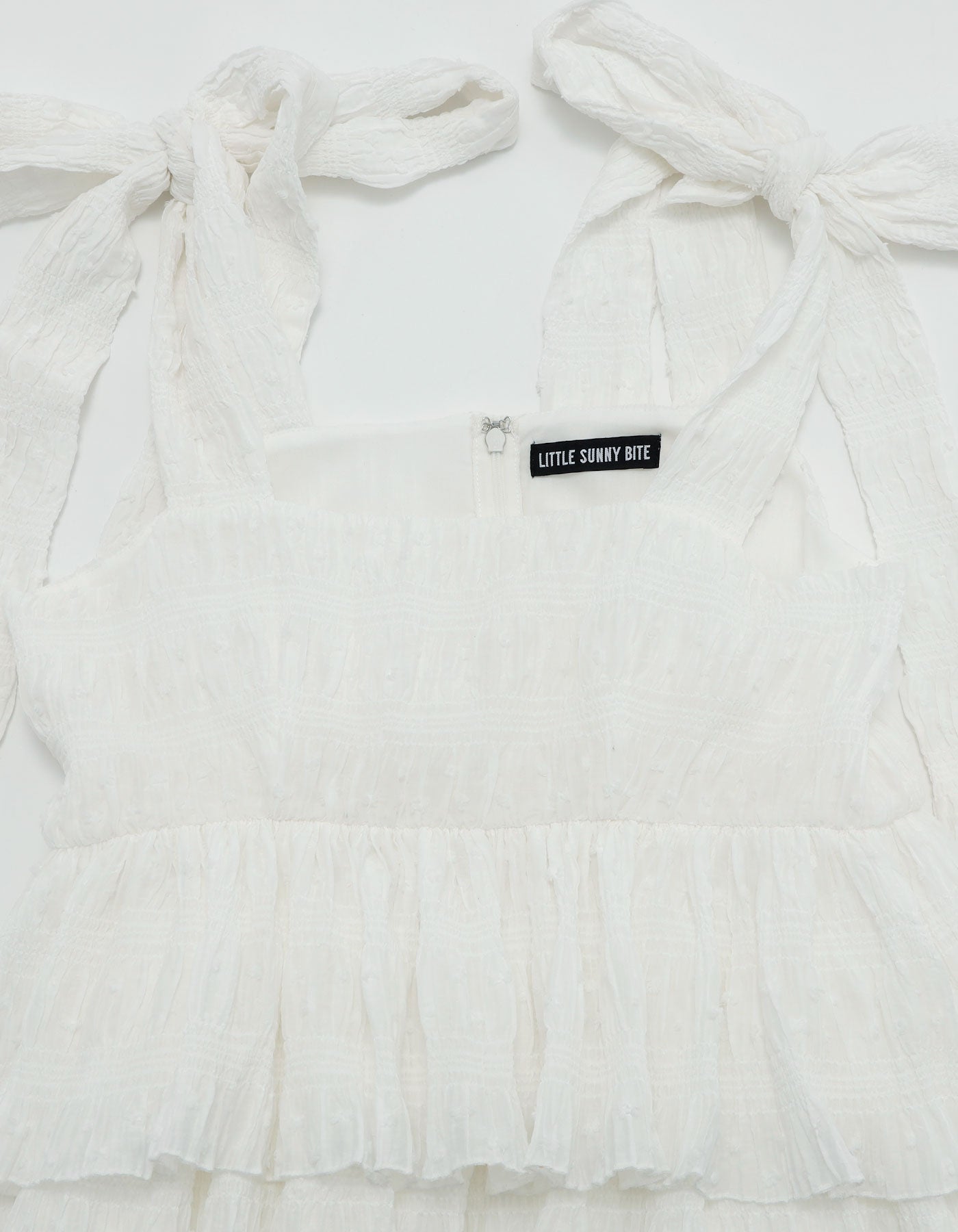 little sunny bite (リトルサニーバイト)tiered tunic / WHITE