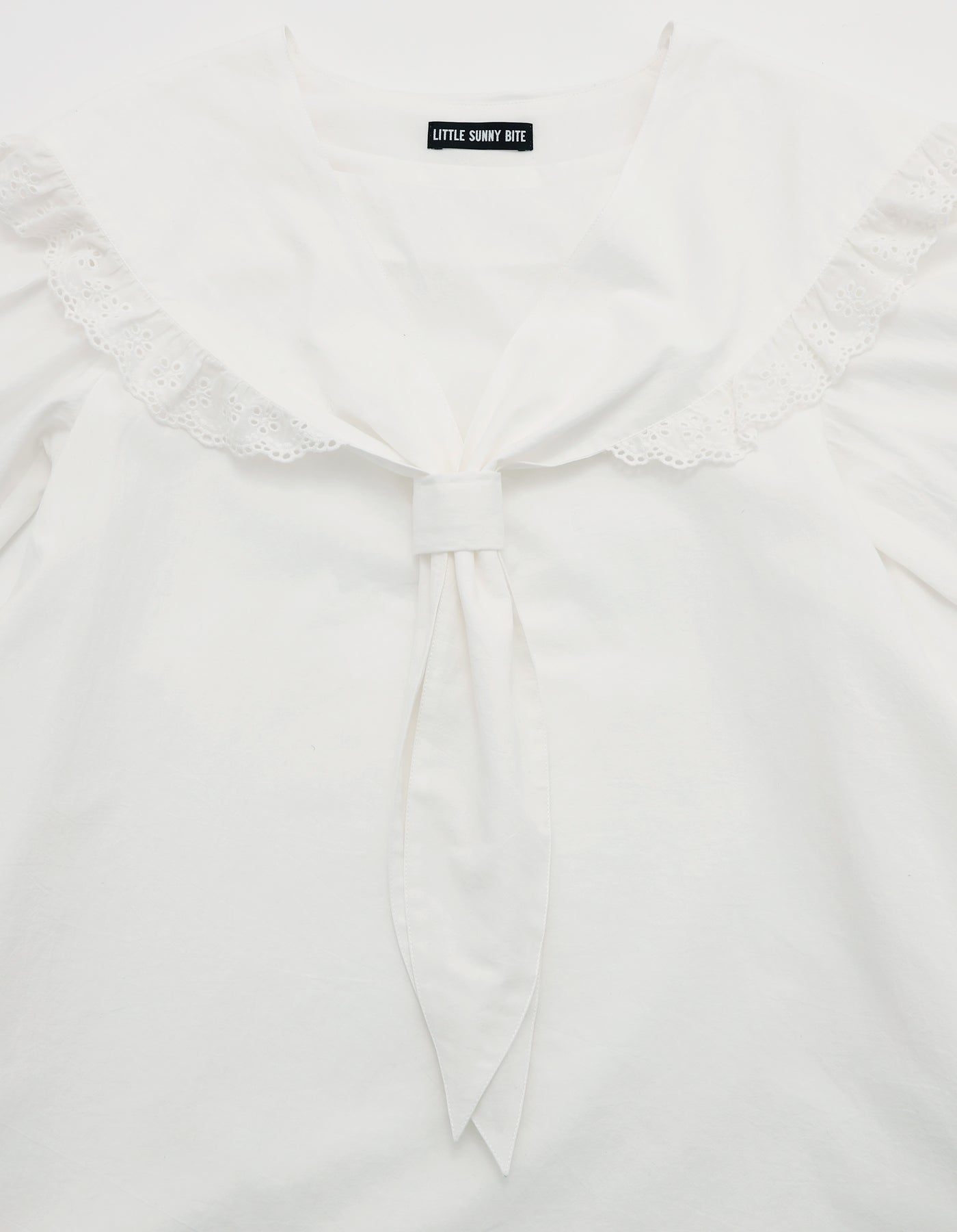 sailor collar dress / WHITE