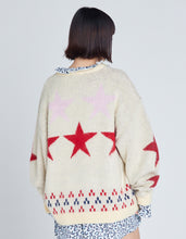 画像をギャラリービューアに読み込む, star knit top / WHITE