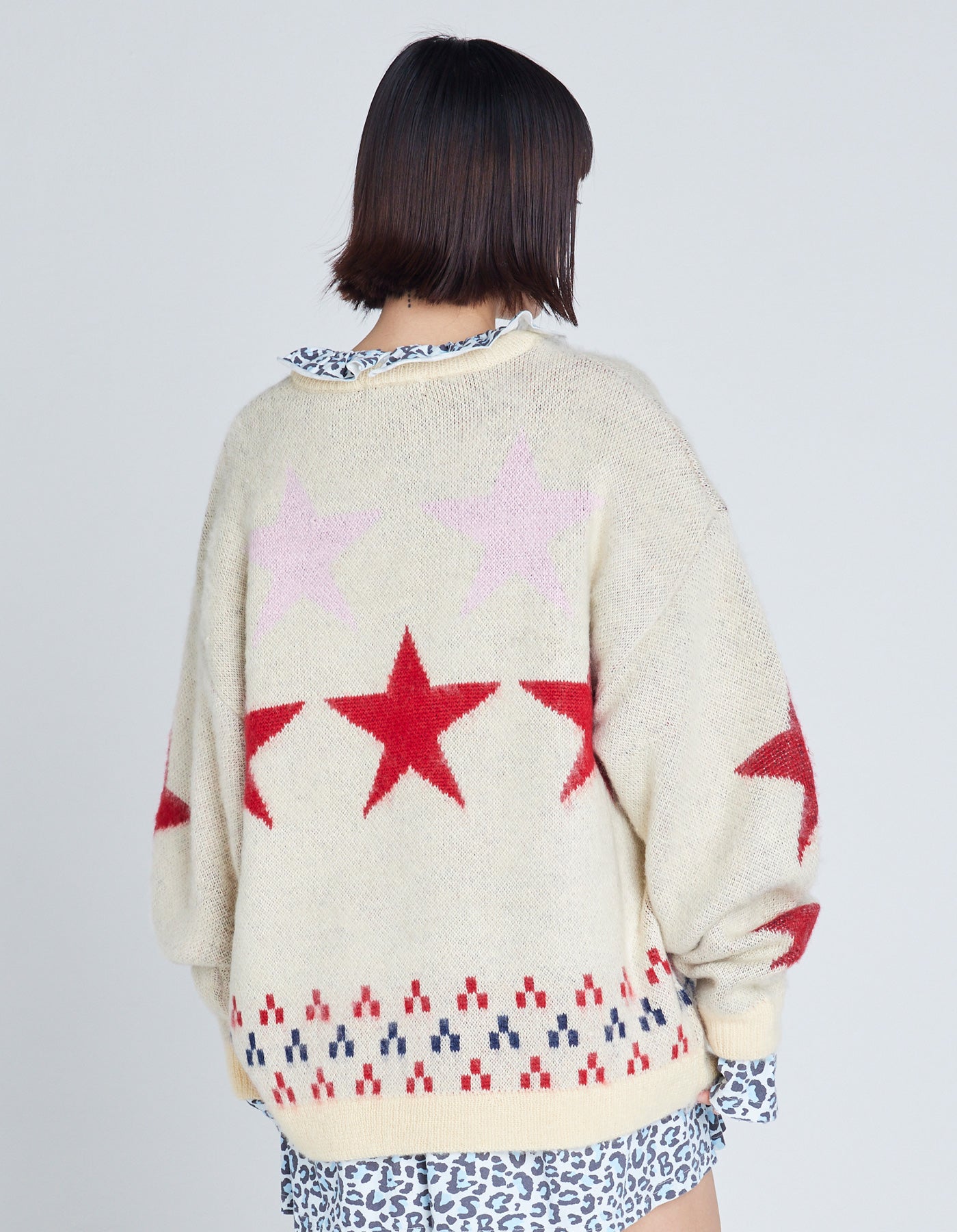 star knit top / WHITE