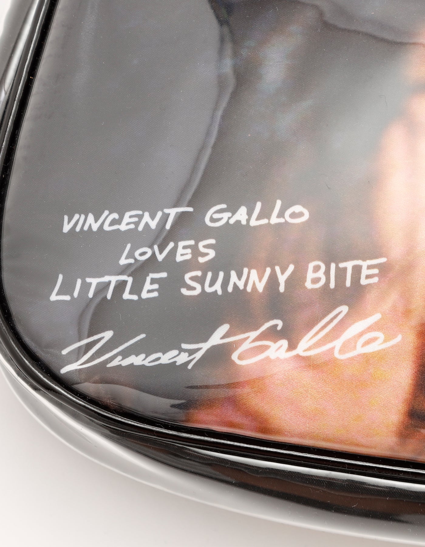 Vincent Gallo x little sunny bite photo PVC bag / BLACK