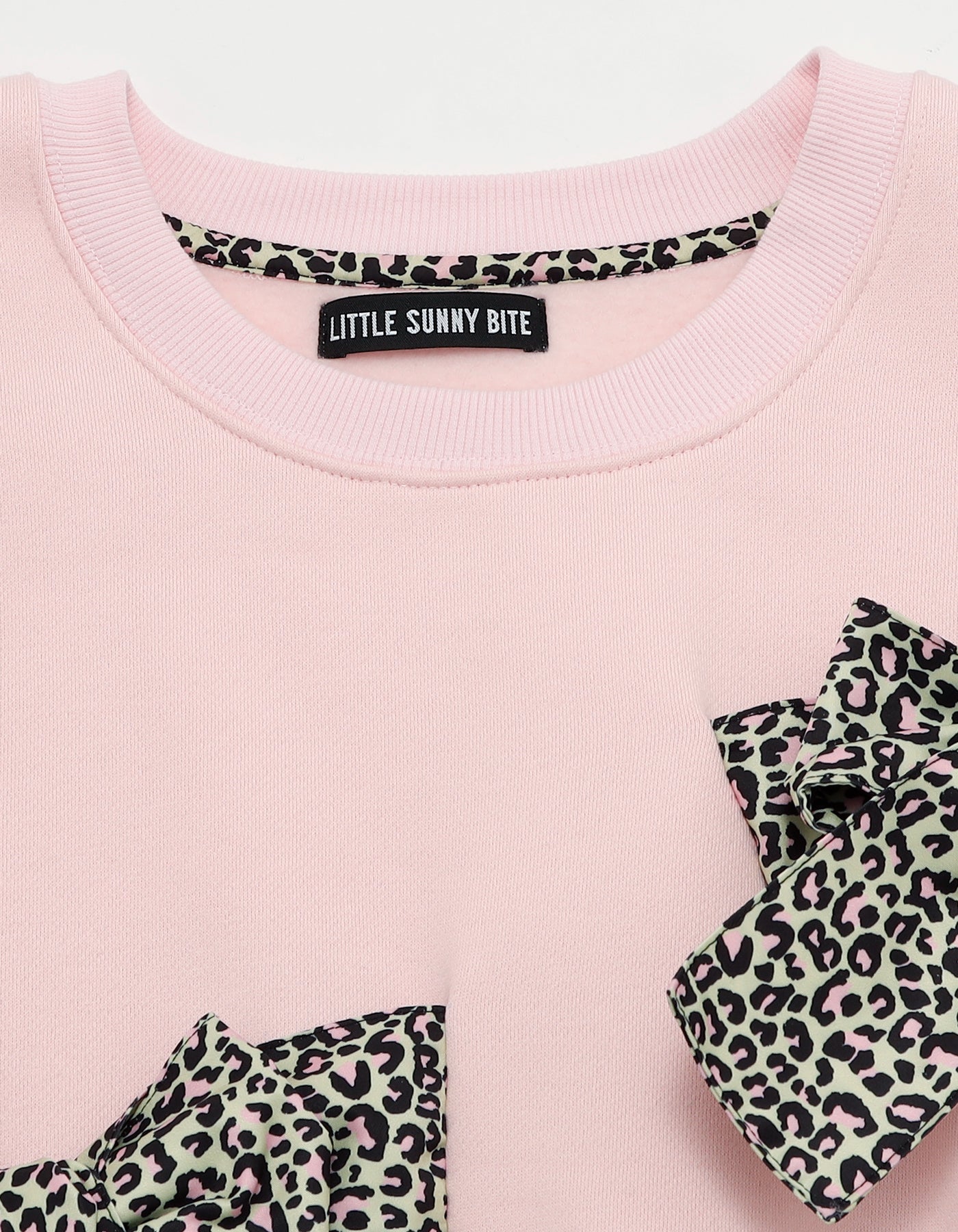 little sunny bite (リトルサニーバイト)leopard sweat top / PINK
