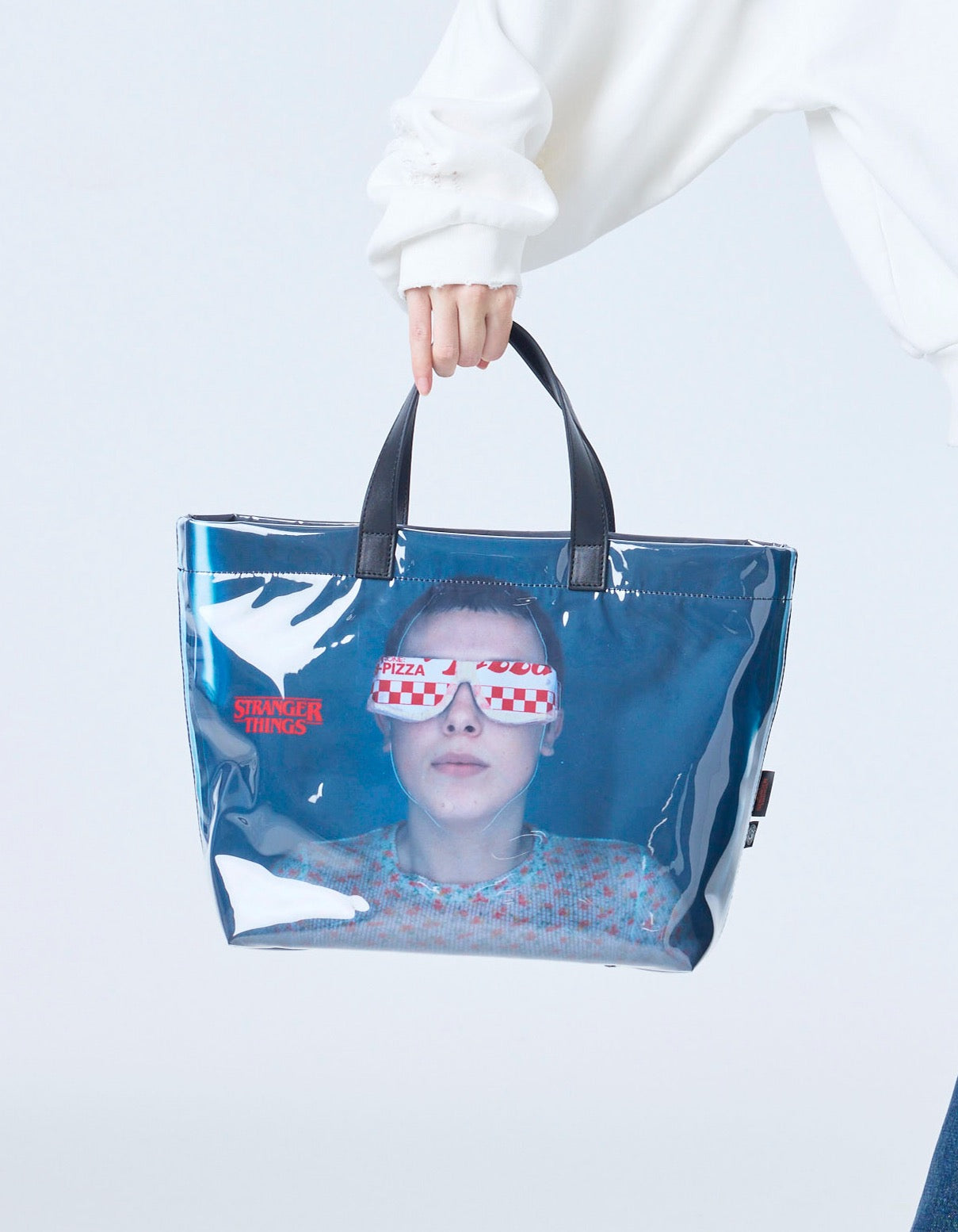 【PRE-ORDER】stranger things x little sunny bite photo tote bag / BLACK
