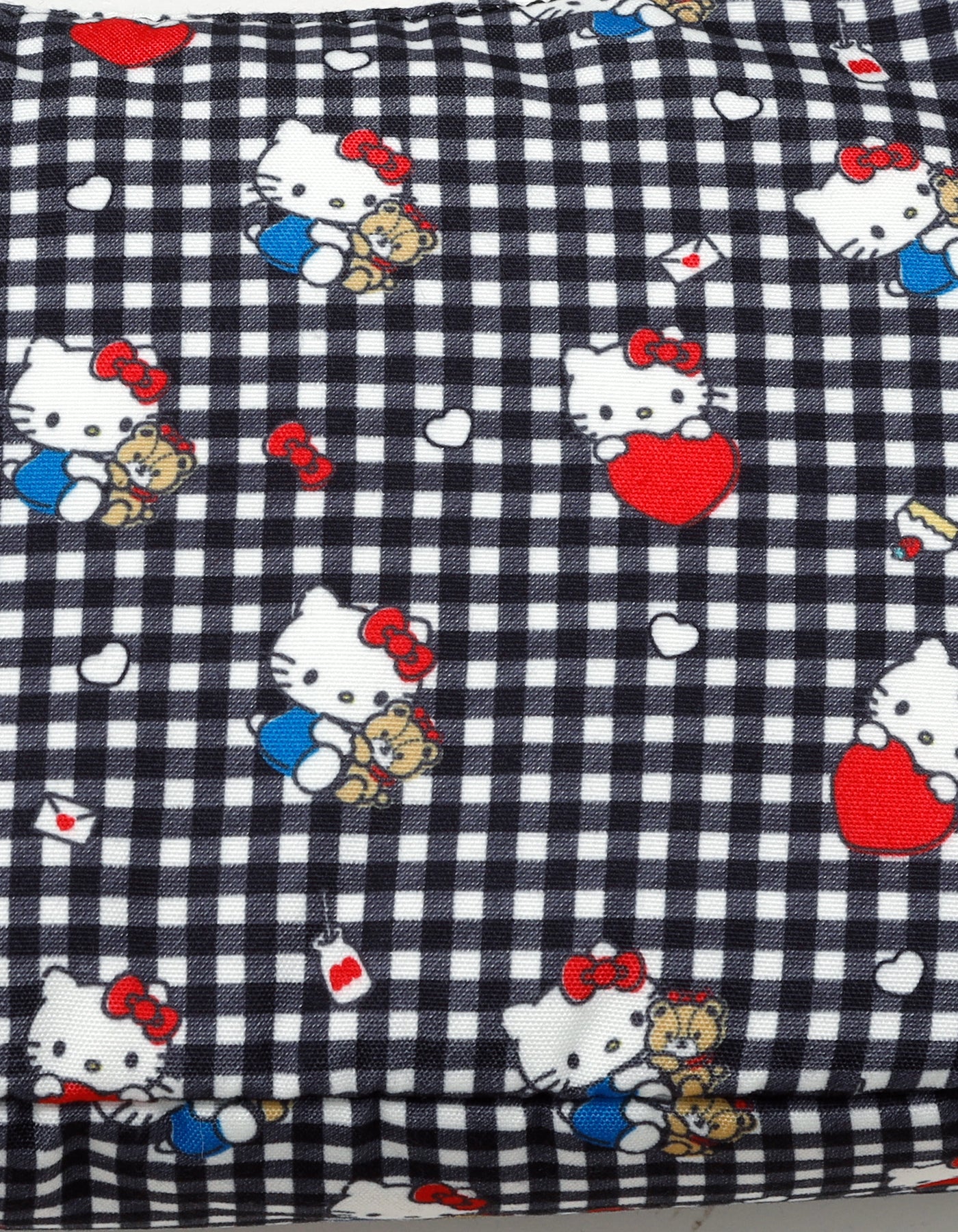 hello kitty x little sunny bite print bag / BLACK