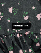 画像をギャラリービューアに読み込む, floral bomber mini dress tee / BLACK
