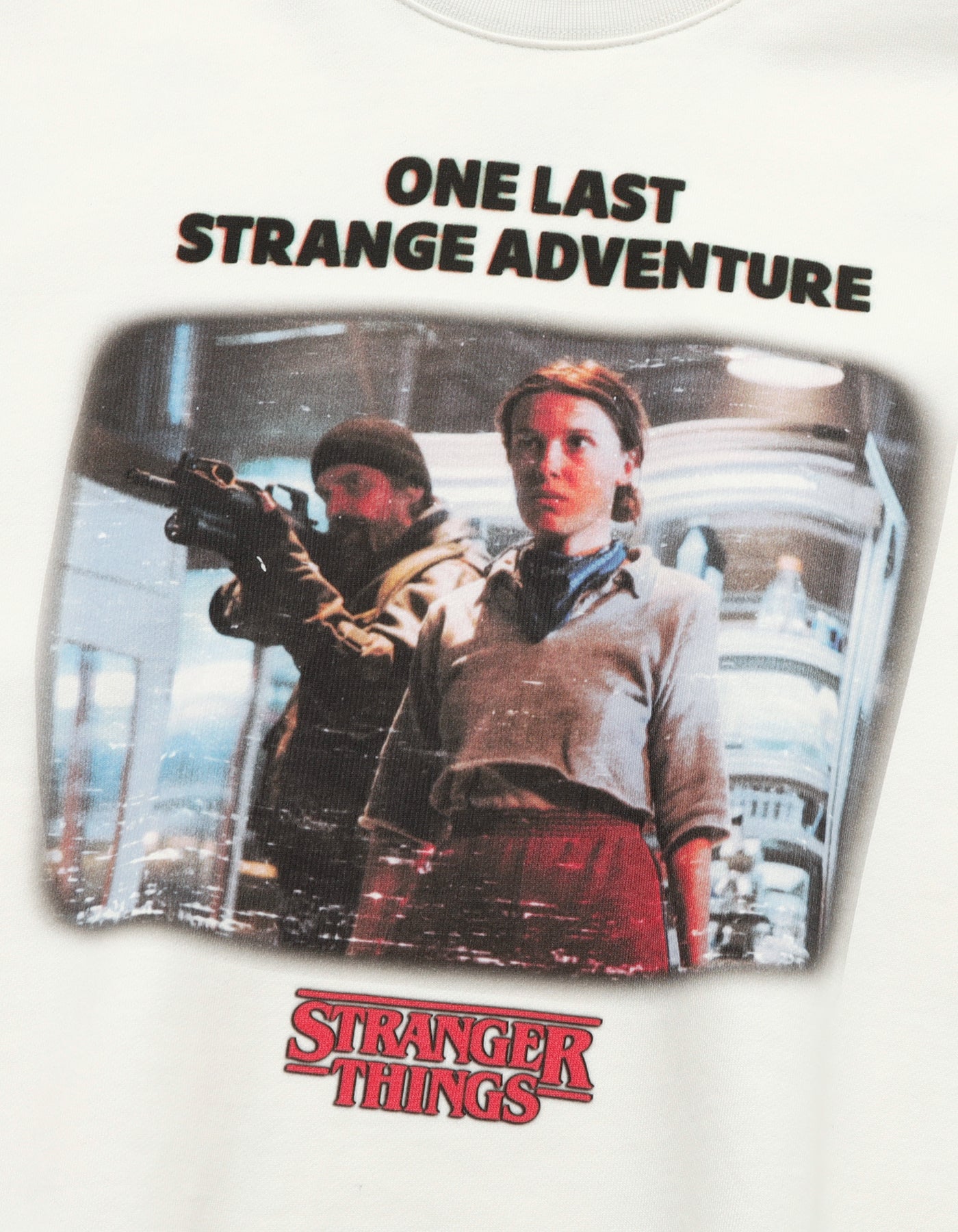 【PRE-ORDER】stranger things x little sunny bite graphic sweat top / WHITE