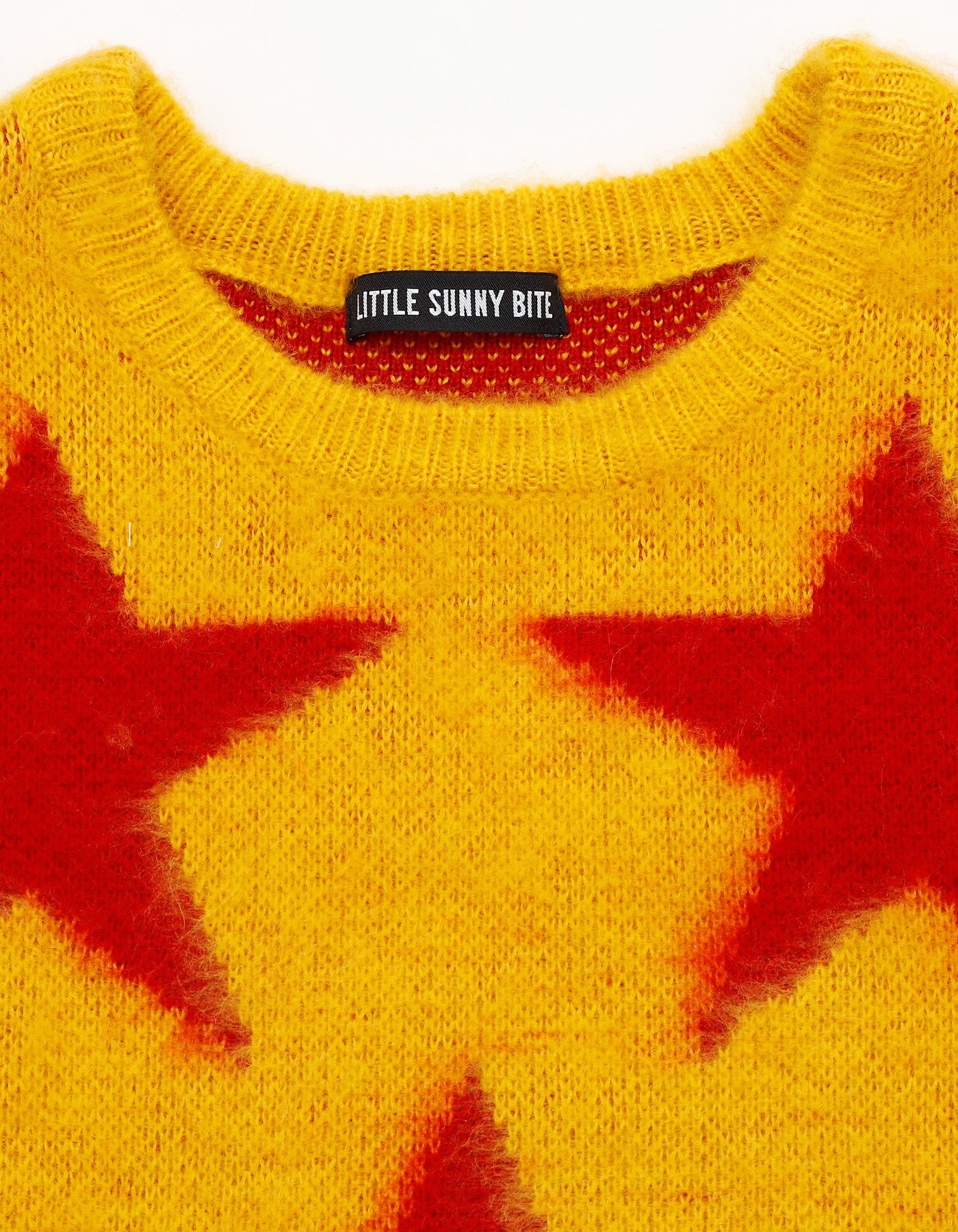 star knit top / YELLOW