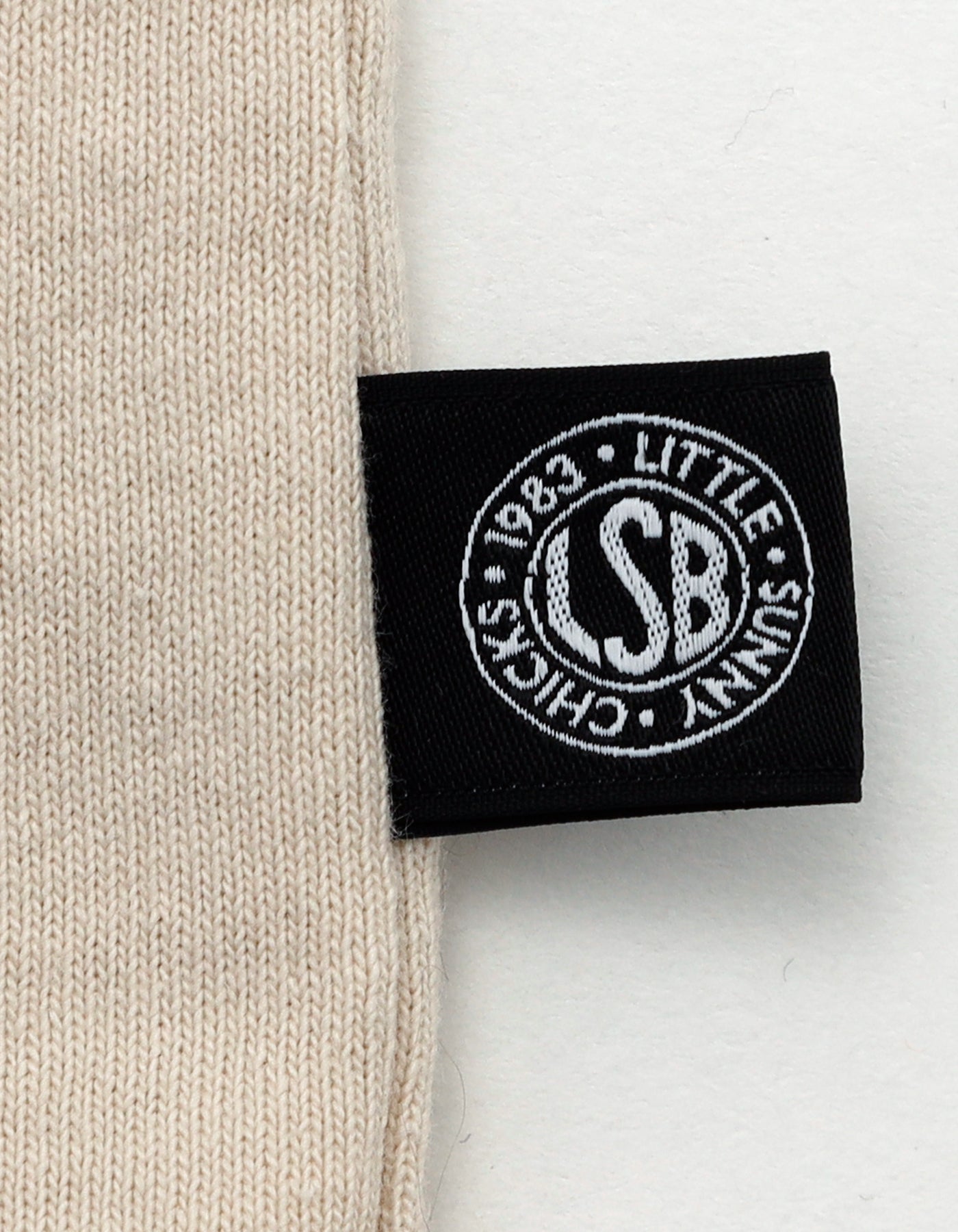 logo big tee / BEIGE